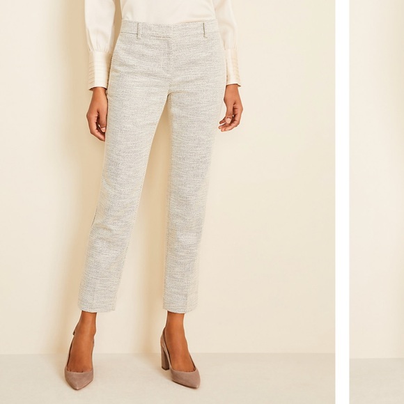 NWT Ann Taylor The Ankle Pant in Texture